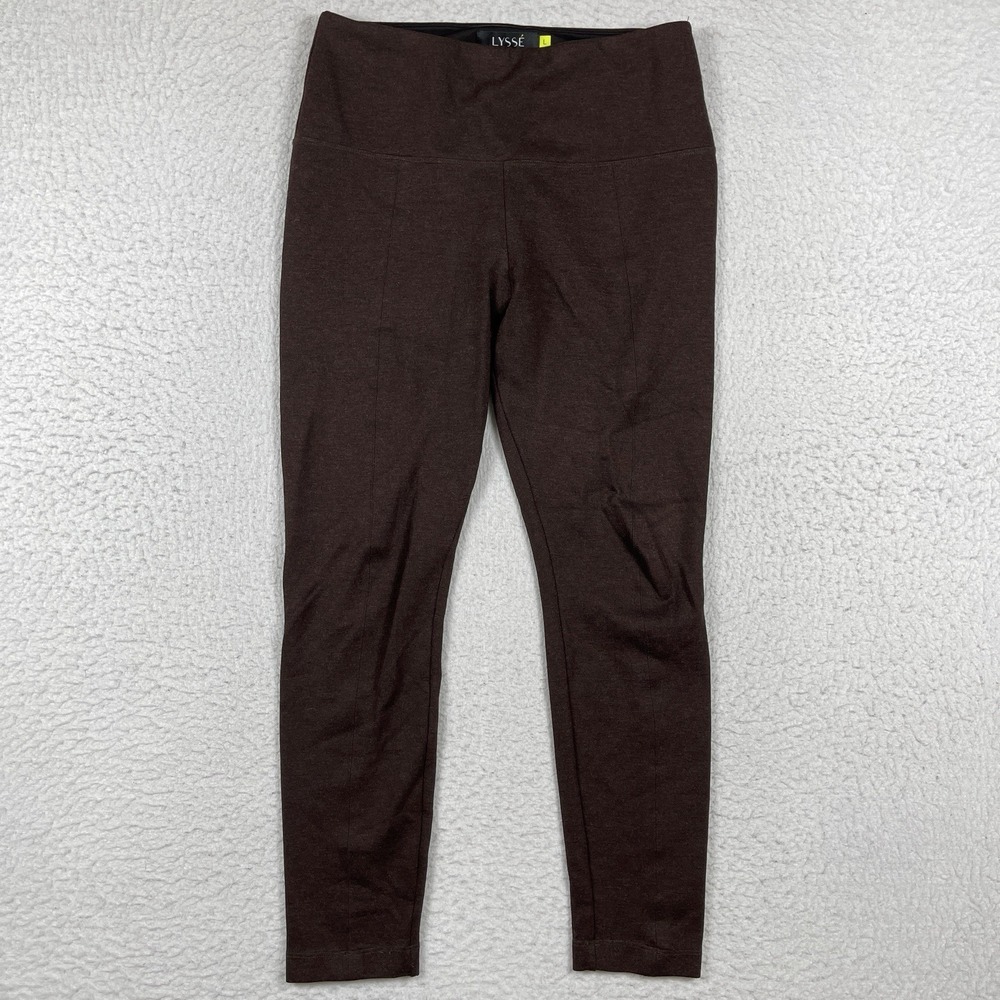 Lysse Leggings Womens Large Brown Workout Travel Vacation Gym Yoga‎ Walk Casual